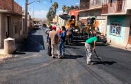 Gobierno Estatal y Municipio de Villa Hidalgo unen esfuerzos para pavimentar calles