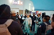 Colaboran corporaciones de la SSP en traslado y distribución del material electoral