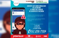 Advierte SSP sobre extorsiones mediante hackeo de cuentas de Facebook