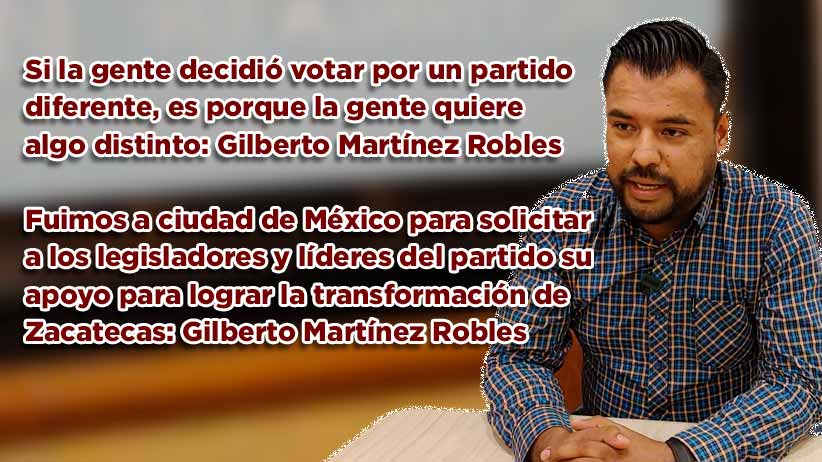 Si la gente decidió votar por un partido diferente, es porque la gente quiere algo distinto: Gilberto Martínez Robles (video)