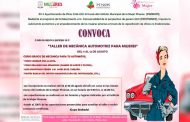 INMMUPI invita a las mujeres pinenses al Taller de mecánica automotriz