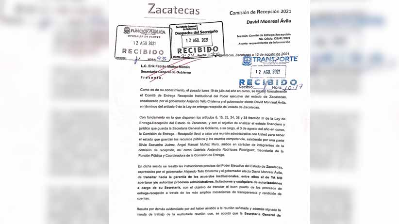 Pide el gobernador electo David Monreal se informe sobre la entrega irregular de concesiones de taxis en Zacatecas