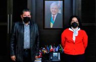 Se reúnen el gobernador electo David Monreal y María del Rocío García, titular del Sistema Nacional DIF