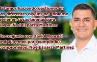 Estamos haciendo gestiones en los diferentes niveles de gobierno y vienen cosas buenas para Jalpa: Noé Esparza Martínez (video)