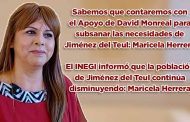 Sabemos que contaremos con el Apoyo de David Monreal para subsanar las necesidades de Jiménez del Teul: Maricela Herrera Vázquez