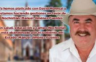 En salud, educación y campo Nochistlán está abandonado por el Gobierno del Estado: Manuel Jiménez Fuentes (video)