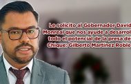 Le solicito al Gobernador David Monreal que nos ayude a desarrollar todo el potencial de la presa del Chique: Gilberto Martínez Robles (Video)