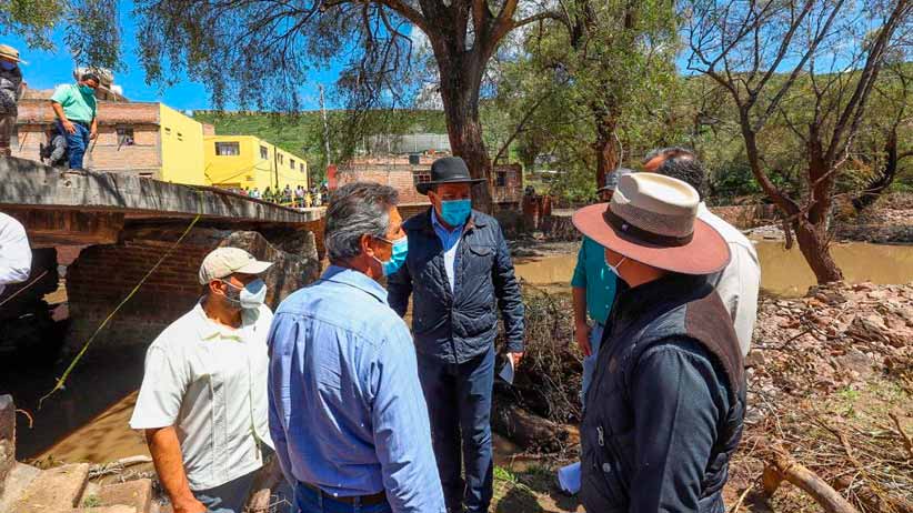 Supervisa Gobernador Monreal atención permanente a la población y restablecimiento de servicios en municipios afectados por la lluvia