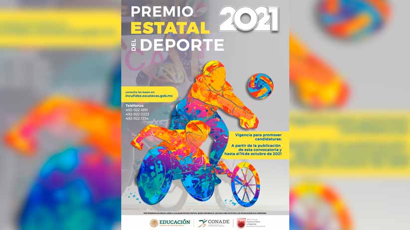 Convocan a Premio Estatal del Deporte Zacatecas 2021