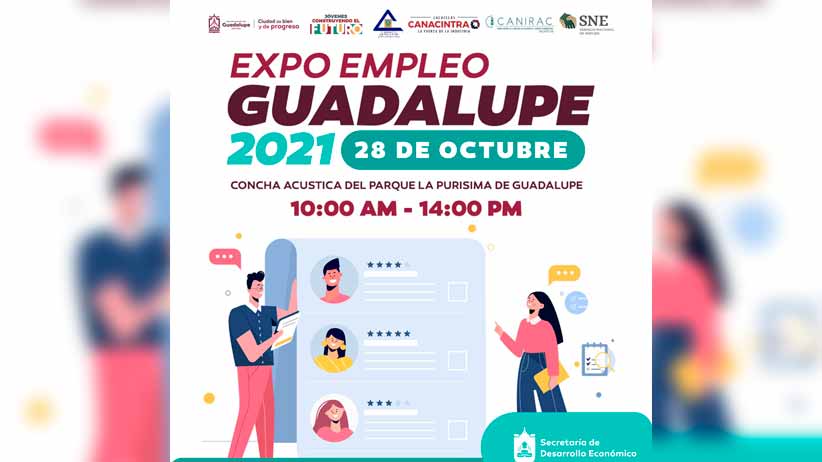 Ofertarán 700 vacantes en Expo Empleo Guadalupe 2021