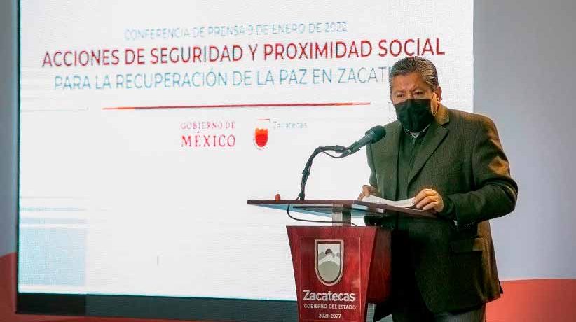 Hay resultados positivos con Plan de Apoyo a Zacatecas; se mantiene el compromiso de trabajar para la recuperación de la paz: Gobernador David Monreal