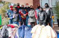 Concilio de Moto Clubs Unidos de Zacatecas entregó donativo de ropa invernal a SEDIF