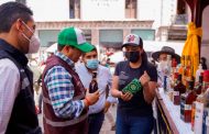 Supervisa alcalde Jorge Miranda desarrollo del comercio en el Centro Histórico durante temporada vacacional
