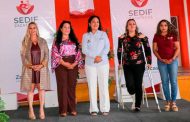 Llevan SEDIF y Patrimonio de la Beneficencia Pública aparatos funcionales a Nochistlán