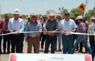 Cumple Gobernador David Monreal a Guadalupe de Trujillo en Fresnillo: inaugura la rehabilitación de su carretera