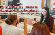 Arranca Bennelly Hernández programa de Cine Ambulante, “BENNEficiarte, hasta tu Colonia” (video)