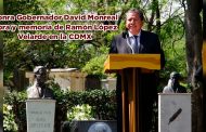 Honra Gobernador David Monreal obra y memoria de Ramón López Velarde en la CDMX (Video)