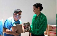 Entrega Maribel Herrera apoyos alimentarios a grupos vulnerables de la capital