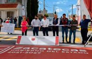 Inaugura Gobernador David Monreal Ávila pavimentación de calles en El Orito, en la capital zacatecana