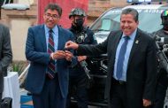 Entrega Gobernador David Monreal patrullas y equipo en Fresnillo; destaca conjunción de esfuerzos para fortalecimiento de la seguridad