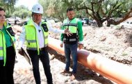 Supervisa Gobernador David Monreal obra de alcantarillado en San Pedro Piedra Gorda, Cuauhtémoc