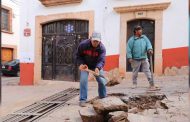 Trabaja Servicios Públicos en bacheo regular e irregular en la capital