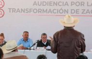 Da respuesta Gobernador David Monreal a infraestructura carretera, campo, salud, educación, deporte, economía, energía eléctrica y redes de comunicación en Melchor Ocampo