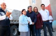Arranca Gobernador David Monreal entrega de material para mejoramiento de vivienda