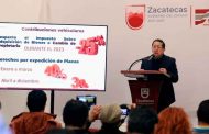 En apoyo a la economía de las familias, Gobierno de Zacatecas ofrece programa de estímulos fiscales para el año 2023