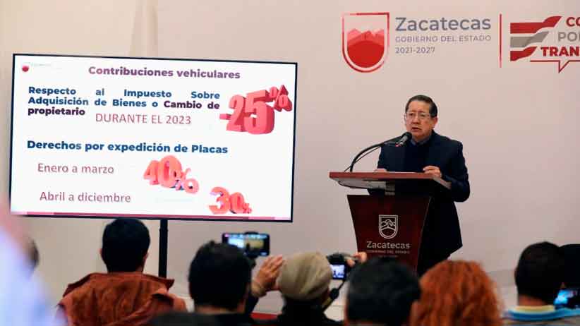 En apoyo a la economía de las familias, Gobierno de Zacatecas ofrece programa de estímulos fiscales para el año 2023