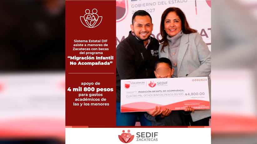 Entrega SEDIF estímulos económicos a 100 beneficiarios del programa Migración infantil no acompañada