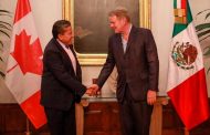Recibe Gobernador David Monreal al Embajador de Canadá en México, Graeme Christie Clark; en coordinación con la cancillería, se reforzarán alianzas comerciales y académicas