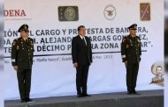Acompaña Gobernador David Monreal al General Alejandro Vargas a su toma de protesta como nuevo Comandante de la XI Zona Militar