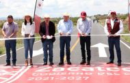 Inaugura Gobernador David Monreal Ávila obras viales en Sain Alto; más de 19.5 mdp, la inversión
