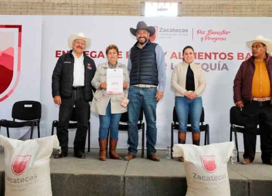 Cumple Gobernador David Monreal a productores de la región frijolera; reciben casi 7 mdp en apoyos emergentes por sequía
