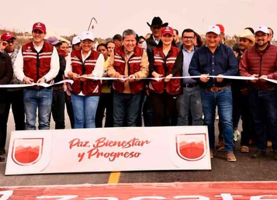 Con inversión de 27.4 mdp, entrega Gobernador David Monreal rehabilitación de carretera a comunidades de Fresnillo