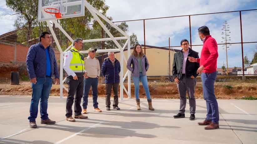 Supervisa Jorge Miranda obras de rehabilitación en el CBTIS 23 de la Capital