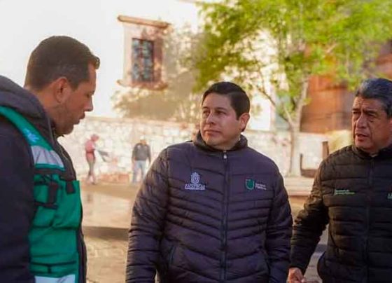 Supervisa Jorge Miranda la jornada de limpieza en el Centro Histórico