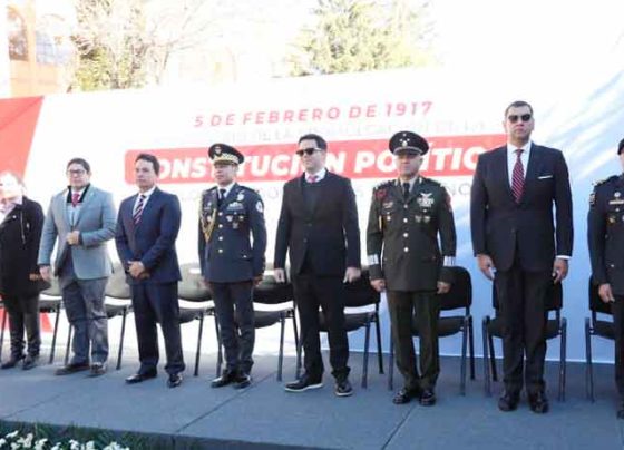 Conmemora Gobierno de Zacatecas 107 Aniversario de la Constitución Mexicana; destaca el reforzamiento del Estado de Derecho y la paz social