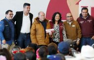 Más de 1 mil familias de Guadalupe y Zacatecas reciben apoyos por 35 mil pesos cada una para el mejoramiento de sus viviendas