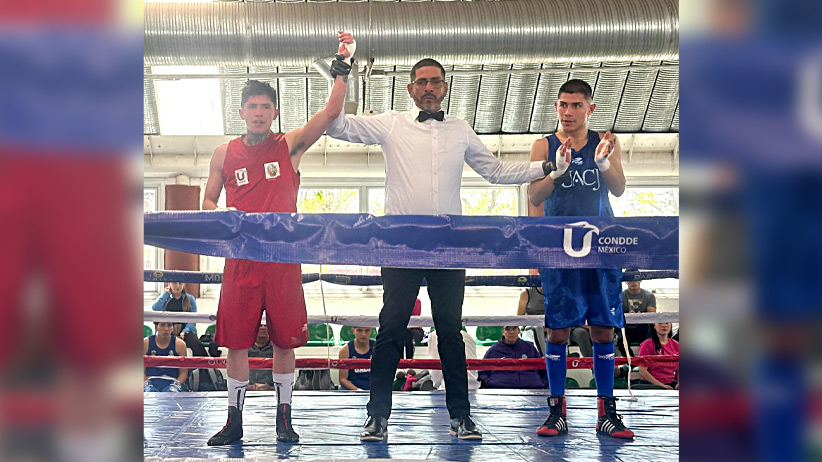 Sueña “El Güerito” Alexis, estudiante de la BENMAC, con dejar huella en el boxeo universitario nacional