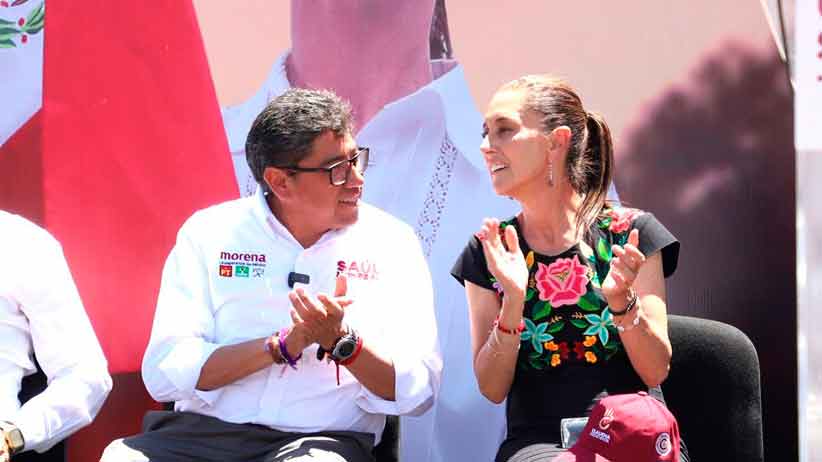 De la mano de Saúl Monreal, Sheinbaum visito Fresnillo, Loreto y cerró en Guadalupe