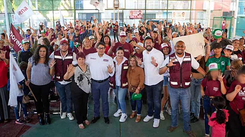 Lleva Jorge Miranda su mensaje de unión a la colonia Tres Cruces