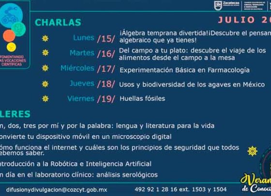 Vigente invitación a estudiantes de secundaria a participar en charlas y talleres científicos