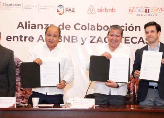 Fortalece Gobernador David Monreal turismo y finanzas públicas mediante alianza de colaboración con Airbnb