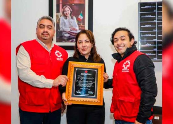 Reconoce Cruz Roja Mexicana, Delegación Zacatecas, al Sistema Estatal para el Desarrollo Integral de la Familia