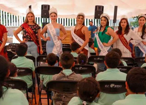 Conviven reinas de Federaciones y Clubes Migrantes de Zacatecas con niñas y niños de Casa Cuna