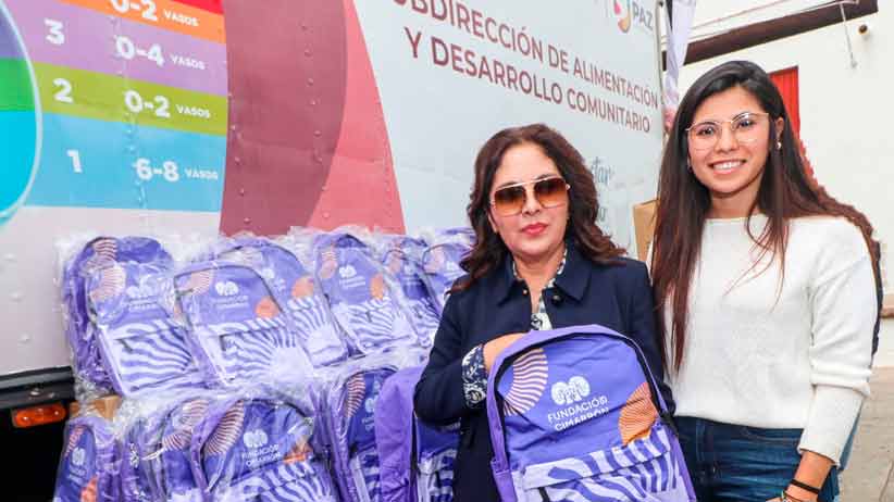 Recibe Gobierno de Zacatecas donativo de 500 mochilas escolares por parte de Fundación Cimarrón
