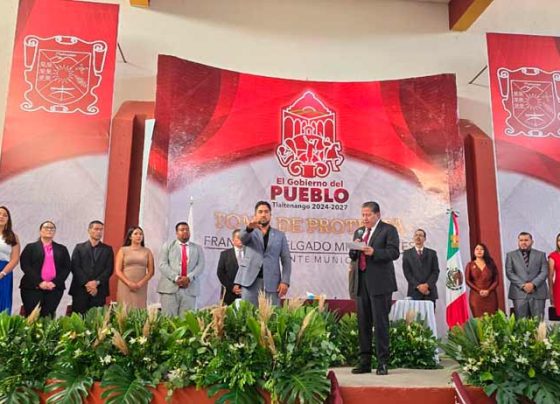 Gobernador David Monreal Ávila toma protesta a Francisco Delgado como alcalde de Tlaltenango