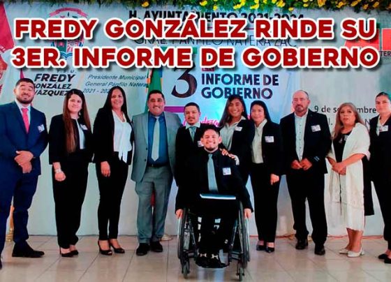 Fredy González rinde su 3er. Informe de Gobierno